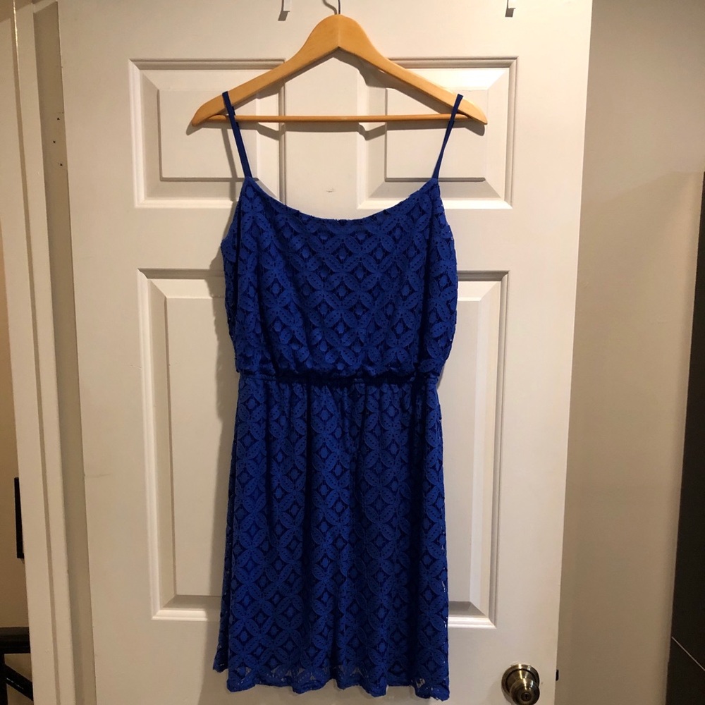 Peaches and Cream Eyelet Dress